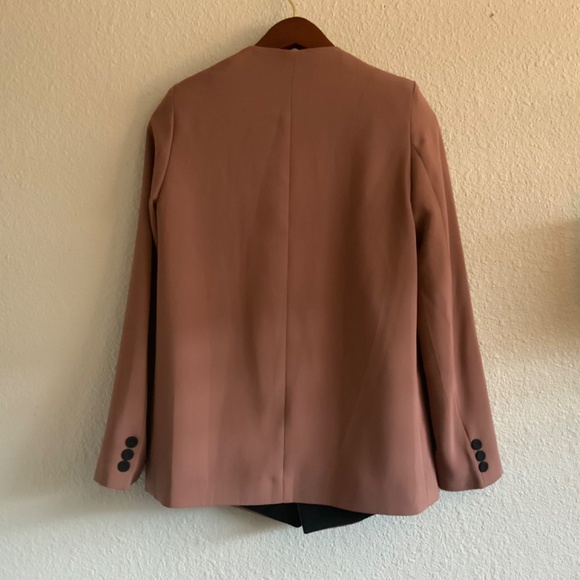 Dolly Varden - Double Breasted Blazer Size S Blush Pink - Picture 6 of 8